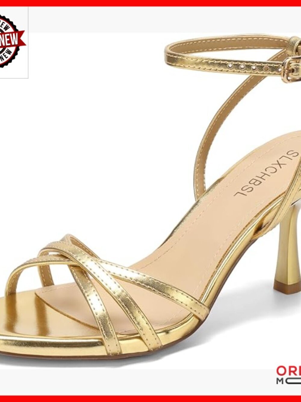Women's 3-Inch Heeled Sandals Round Toe Ankle Strap Dress Shoes Wedding Party